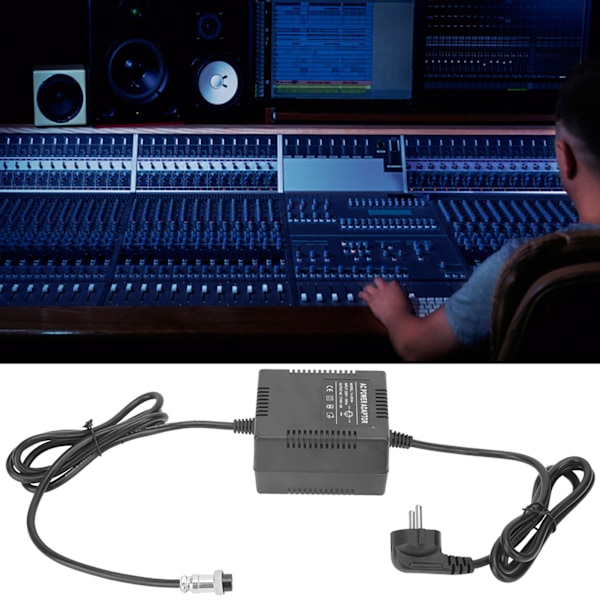 18V 1,6A Mixerkonsol Mixer Power AC-adapter 3-stiftskontakt EU-kontakt 220V