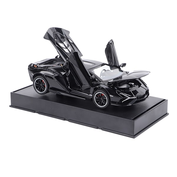 Seoska-automalli Simulaatio 1/32 Mittakaavassa Avattavat Ovet Koriste-esine Urheiluauto Mallilelu Musta