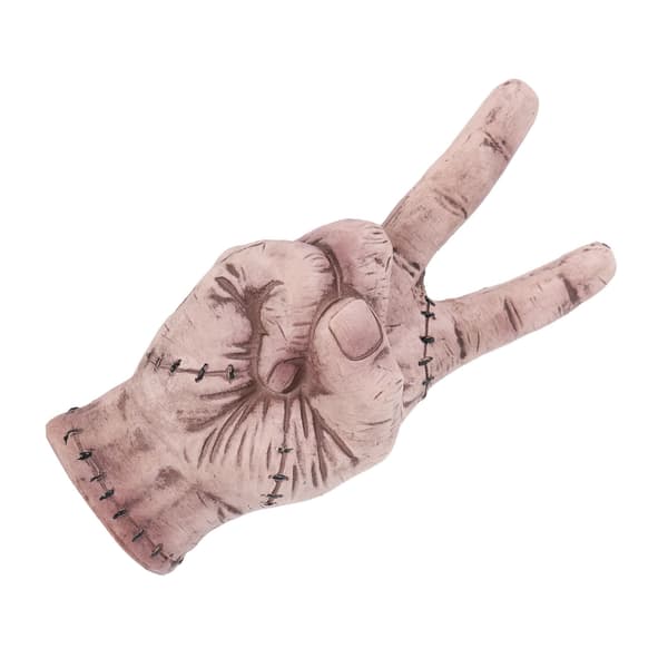 Fingerpynt Figur Håndformet Høj Simulation Blød Latex Skrivebordskulptur Dekoration