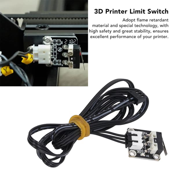 Flammehæmmende 3-Pin Endstop Grænseafbrydermodul til Ender 3D Printer (5 stk)
