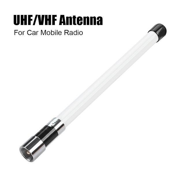 For NL-350 UHF 400-500MHz/VHF 130-174MHz bilradioantenne UHF/Pl259 hannplugg (hvit)