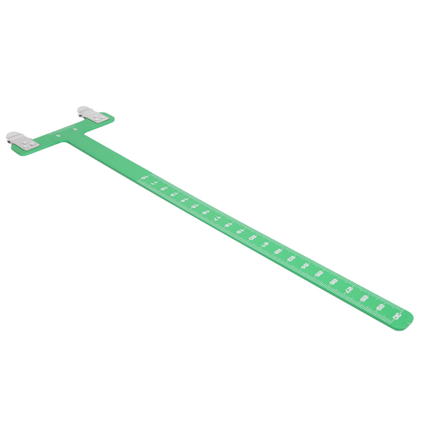 Nuolen säätö Jousi T-muoto Sointeen etäisyyden mittaussääntö Alumiiniseoksen mittaustyökalu Vihreä