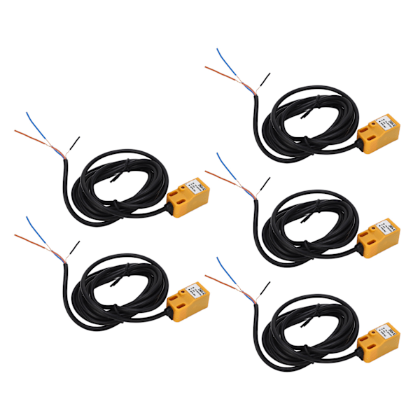 5PCS Induktiv närhetssensor NPN IP65 ABS-hölje Högfrekvens närhetssensorbrytare DC10‑30V