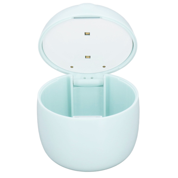 UV-rengöringsbox för nappflaskor med 2 LED-lampor, lång standbytid, USB-laddningsbar, grön