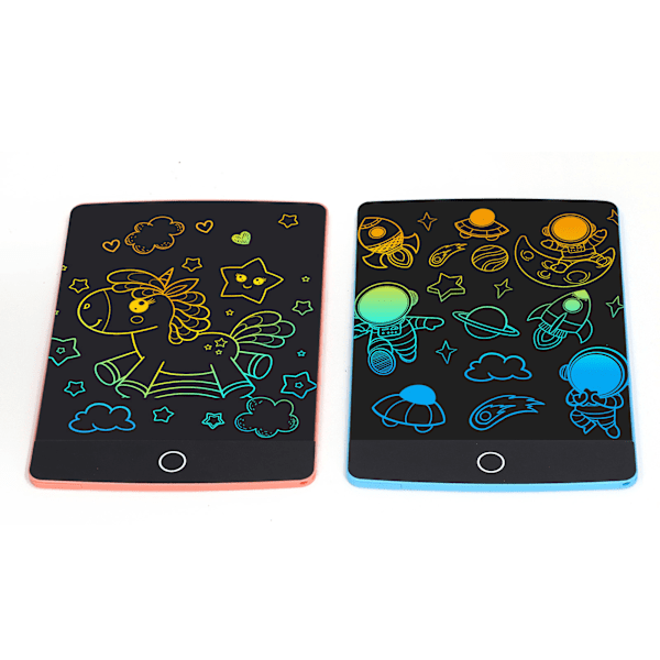 2 kpl LCD-kirjoitustaulu 8,5 tuumaa pyyhittävä opetus elektroninen piirustus Doodle Pad lapsille
