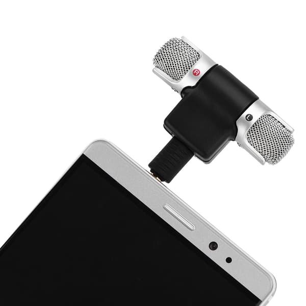 Mini Stereo Mikrofon Mic 3,5 mm Forgyldt Stik til Android Telefoner iPhones