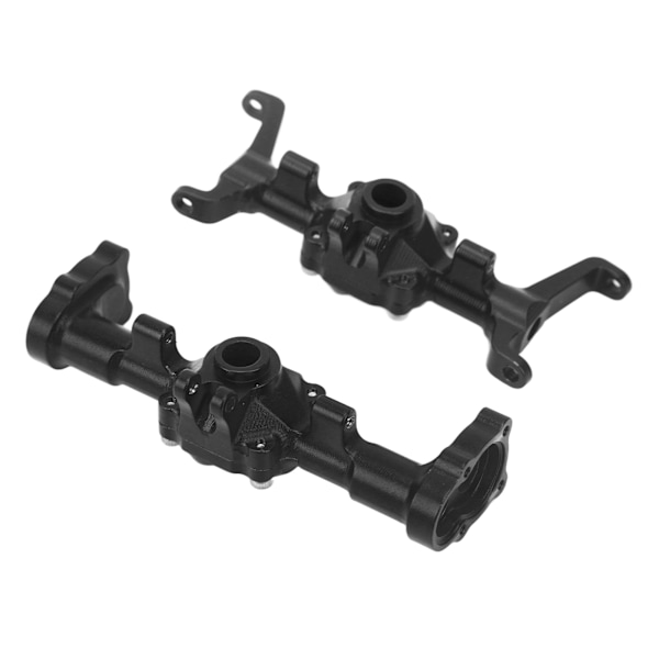 RC Etu- ja Taka-akselin Kotelo Alumiiniseos CNC Akselin Kotelosetti FMS FCX24 1/24 RC Autolle Musta