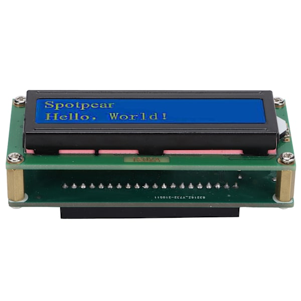 LCD-displaymodul 1602 Skärm Utbyggnadskort Tillbehör för Raspberry Pi Pico I2C Seriell Port