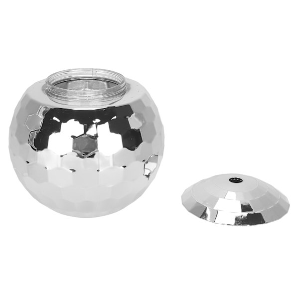 Flash Ball Cocktail Cup Stor Kapacitet 600ML Farverig Boldkop til Temafester RejserSølv