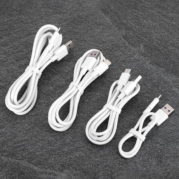 4 stk. USB Type C Hurtig Opladningskabel 5A Dataoplader Kabelsæt