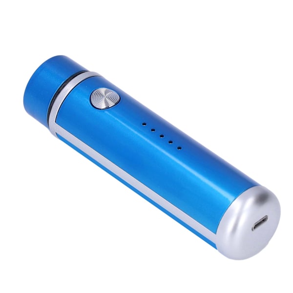 Bärbar elektrisk rakapparat Mini elektrisk rakapparat USB uppladdningsbar rakapparat för män kvinnor ResaBlå