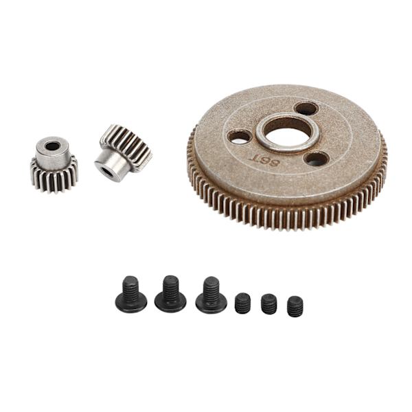 1/10 RC Bil Spurdrev 86T 19T 21T Stål RC Växel Ersättning för Traxxas Slash 2WD