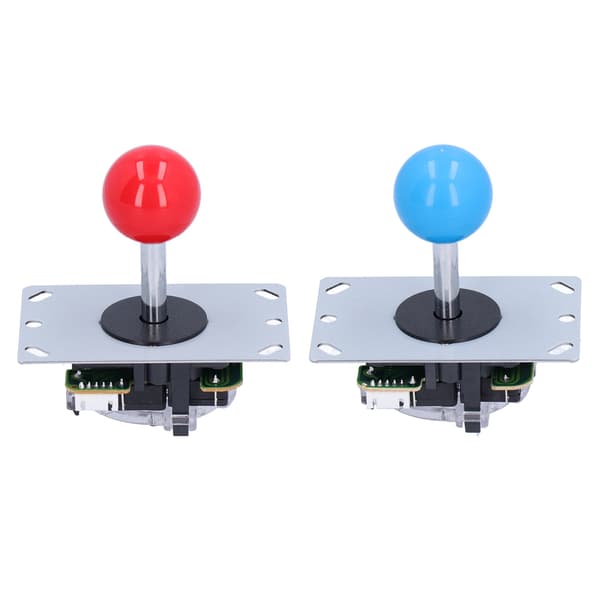 2 Spiller Arkadespill DIY Kit Joystick Sett LED-knapper for dataspill 5V