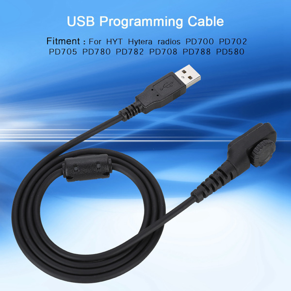 USB Walkie Talkie Programmeringskabel Skrivefrekvenslinje til Hytera PD 780