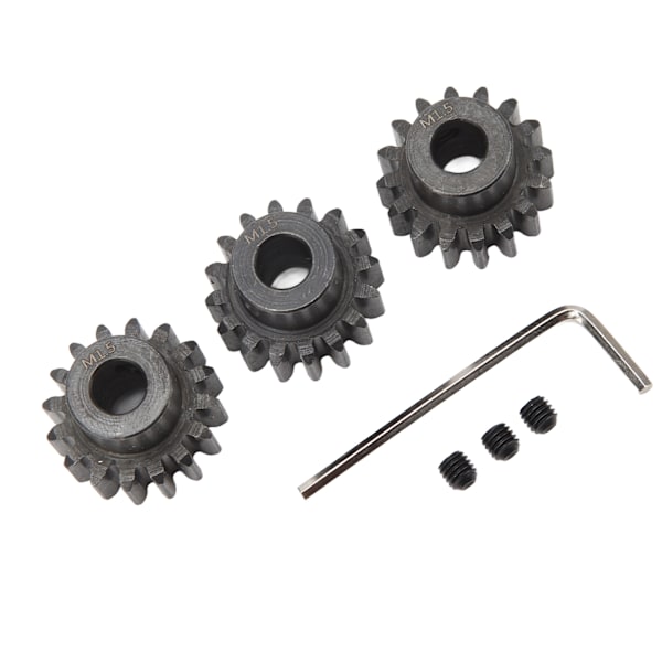 3kpl RC-auton hammasratassarja 8mm sisäreikä teräksinen automoottorin hammasratas 1/5 1/8 1/10 malliautolle 17T