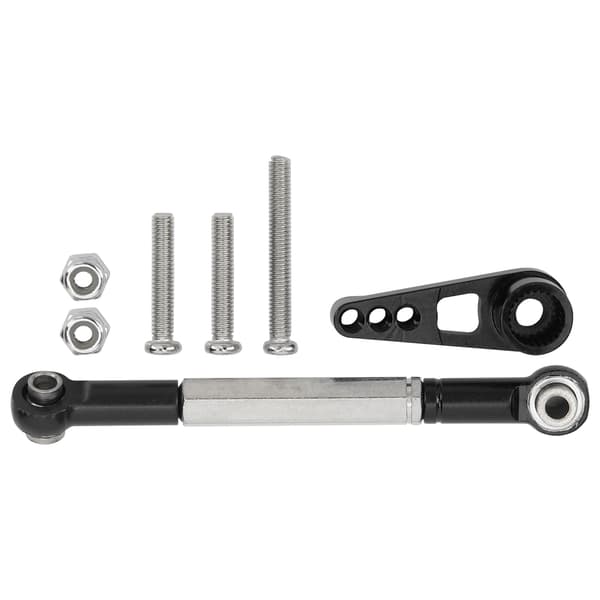 1:12 Styrestøjsæt Aluminium Legering Link Trækstang RC Tilbehør til MN86K RC Bil Sort