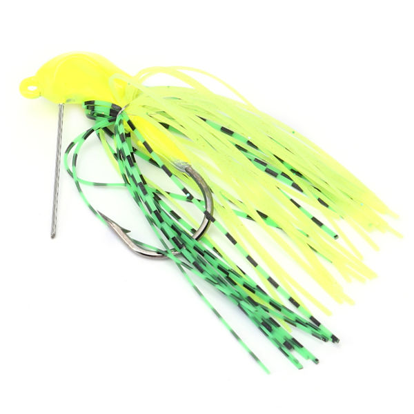 Pilblad spinnerbait Anti hengende bunnfiske lokke spinner agn for fersk havabbor Gul