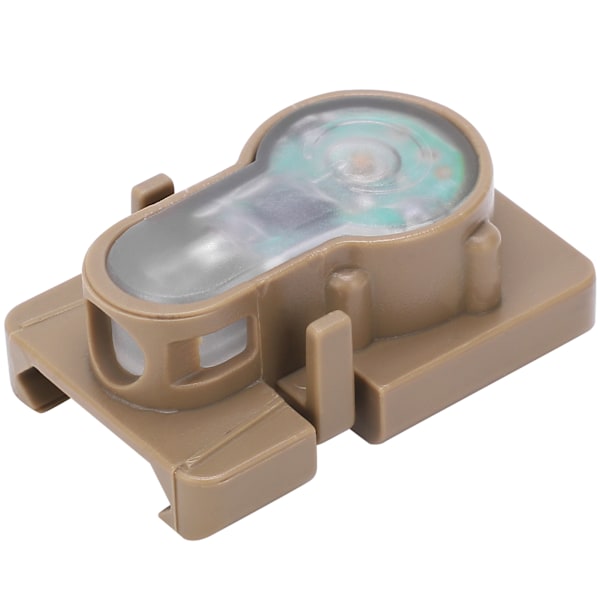 Udendørs Mini Overlevelsessikkerhedslygte IPX8 Vandafvisende Hjelm Guide Rail Signal Lampe Mud Farve Base Hvidt Lys