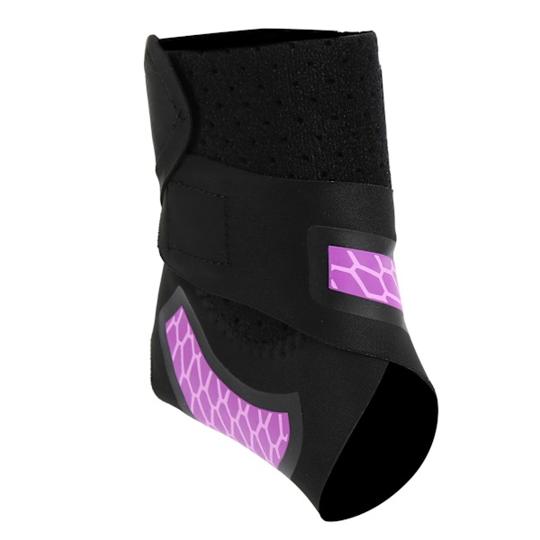 Kompressionsankelstøtte Justerbar Åndbar Nylon Ankels beskyttelse Brace Fodbeskytter Wrap Højre Fod (L)