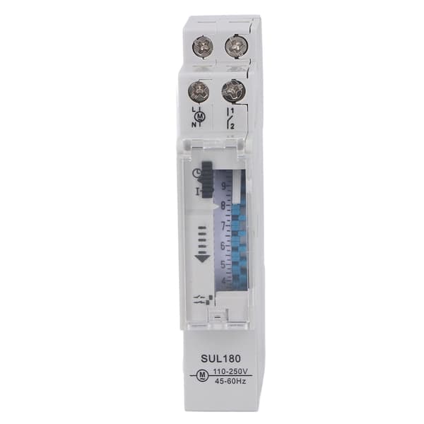 Tidsafbryder Mekanisk Timer Vandtæt 24 Timers Controller 110-250VAC til Lysmotor