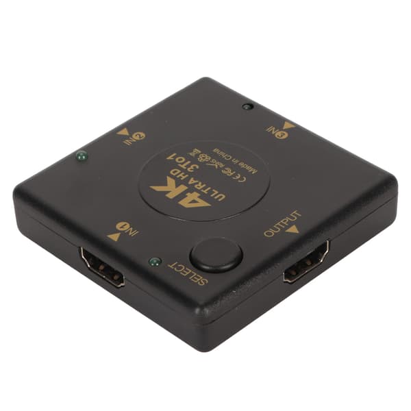 HD Multimedia Interface Switch 3 ind 1 ud 4K understøtter 3D video switcher vælger til PC spillekonsol TV projektor