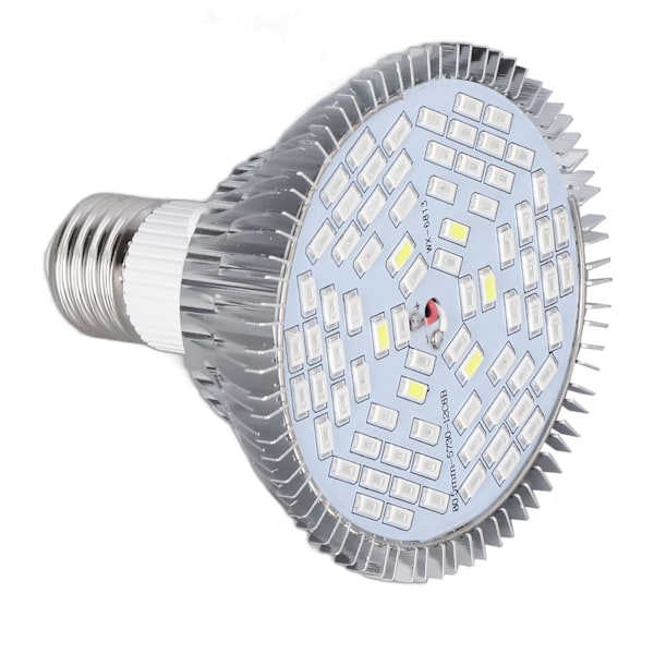 LED-vekstlampepære E27 Lavt strømforbruk Fullspektrum Lav varmegenerering LED plantevekstlampepære 85‑265V 50W, 78 perler