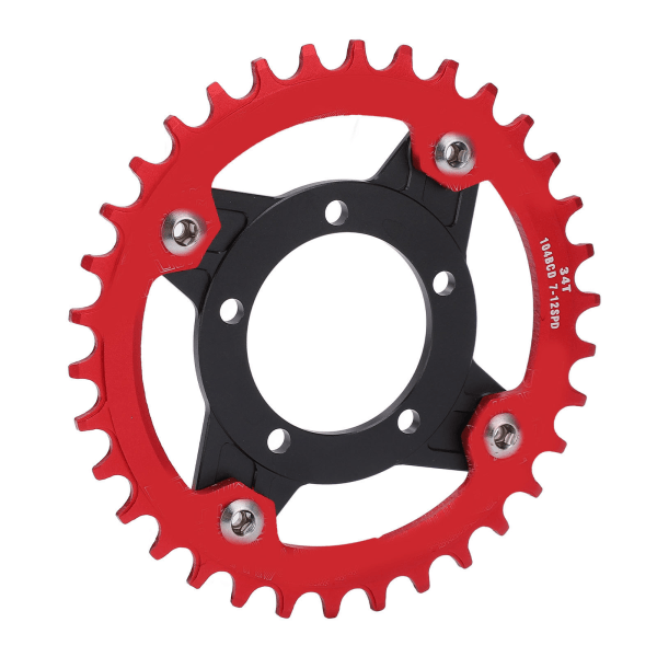 104BCD tandhjulsadapter 34T positiv negativ tandplade med konverteringsbasesæt til Bafang Mid Drive Motor