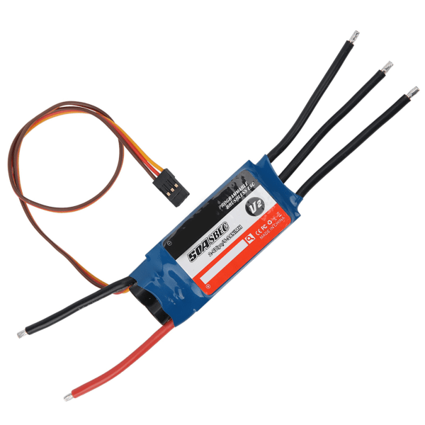 SURPASS-HOBBY 50A ESC Speed ​​Controller 2-6S 5-18NC BEC:5,5V/5A för RC Flygplan Helikopter