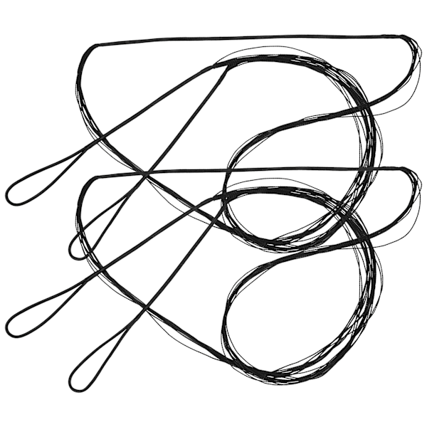 2 stk Bueskydning Bowstring Recurve Bue String 12 tråde 145cm/57.1in 117cm/46.1in Erstatning