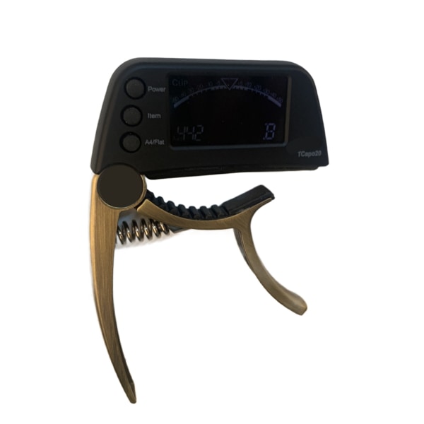 Enhands Quick Change Metal Capo Tuner Gear Tillbehör för gitarrbas (brons)