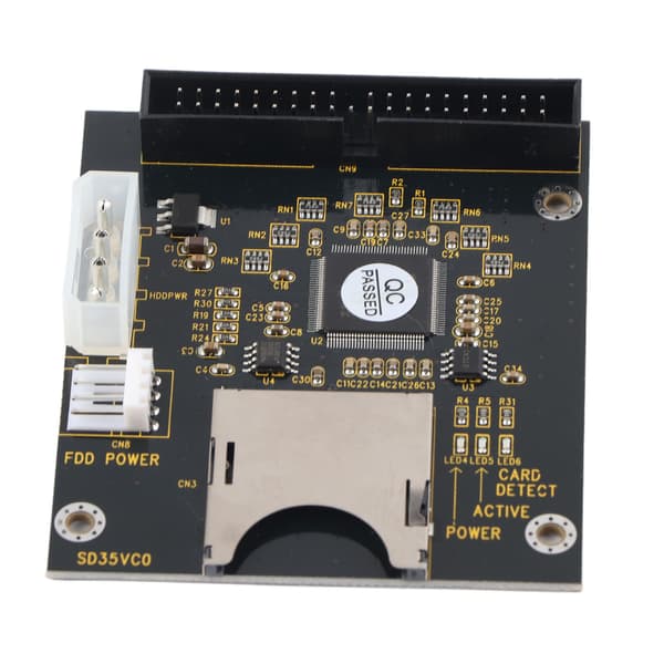 SD til 3.5in IDE SD/SDHC/SDXC/MMC Minnekort til IDE 40Pin Hann Adapter
