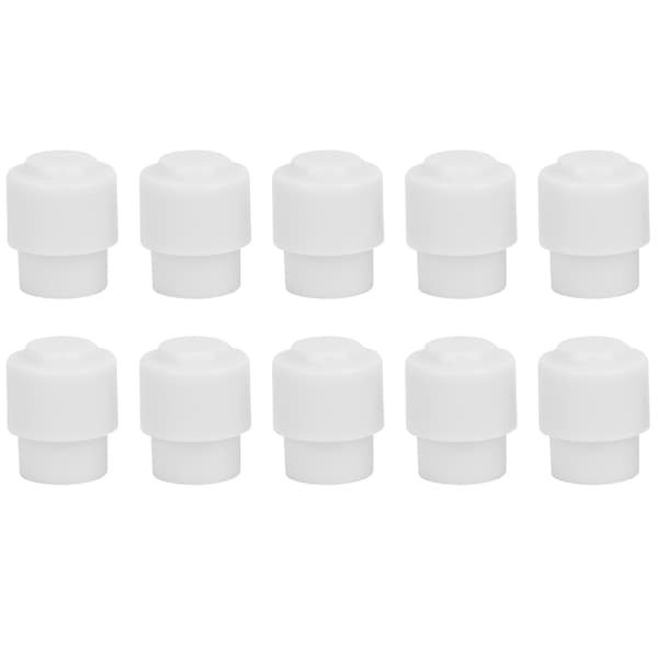 10 st Pickup Switch Tip Cap Knopp Elgitarr Del Tillbehör Knopp Cap Vit