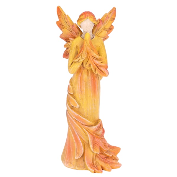 Maple Leaf Angel Ornament Lifelike Attractive Craftsmanship Angel Desktop Ornament for Home Offices