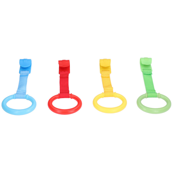 4 st Baby Pull Up Ringar Plastmaterial Ergonomisk Design Säker Praktisk Olika Färger Gåhjälpmedel för Småbarn