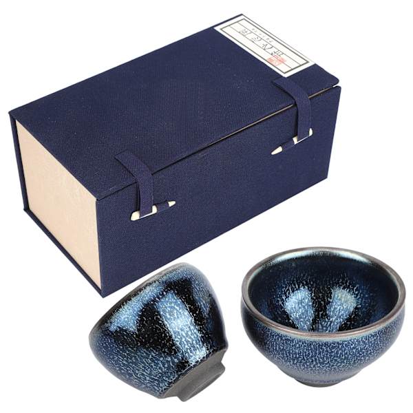 2 st keramiska koppar glaserade tekopp te servis drinkware present hantverk köksredskap