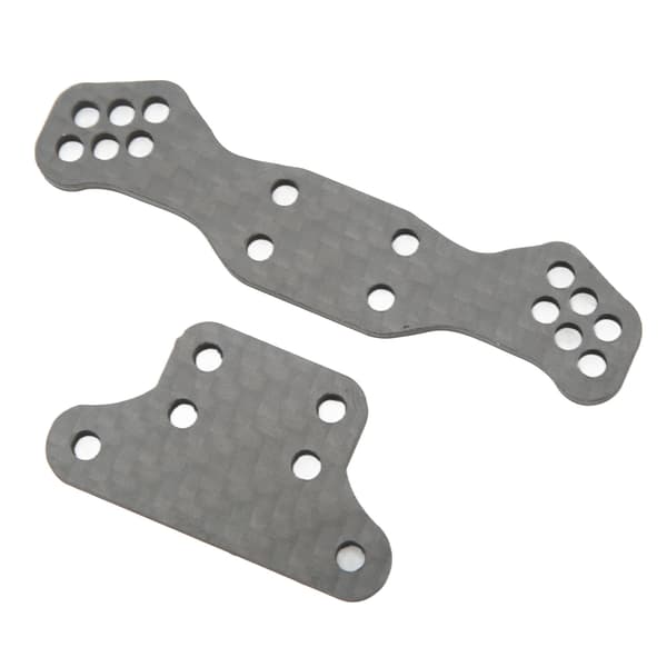 Kulfiber Front Stødtårn til LOSI 1/10 til Baja Rey til Hammer Rey RC Biltilbehør Reparationsdele Sort