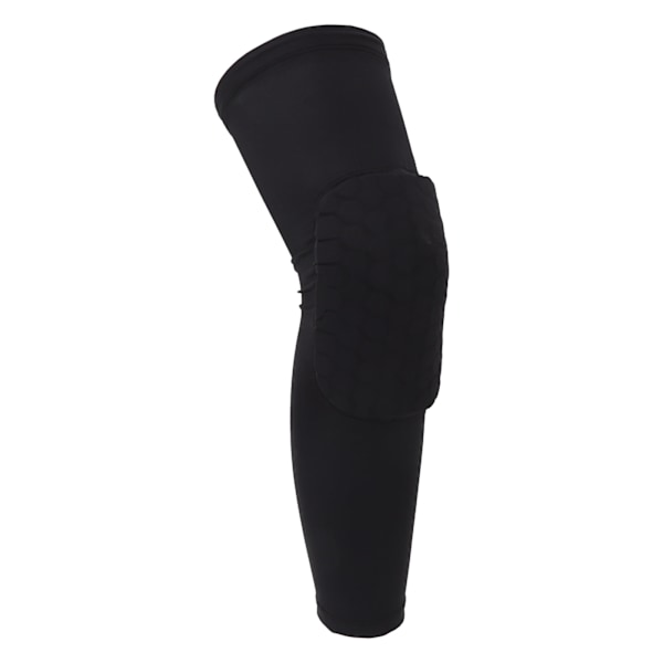 Sport Knäskydd Svart Mjuk Flexibel Polyester Ergonomisk Bärbar Skyddande Kompressionsknäskydd för Män Kvinnor M