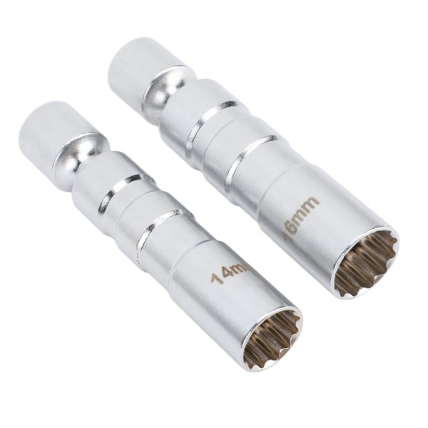 2 kpl Sytytystulppa-avain magneettinen 14 mm 16 mm ohutseinäinen sytytystulppa-avain auton korjaukseen