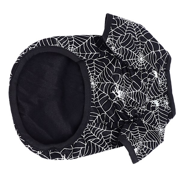 Halloween Kostume til kæledyr - Sjov edderkoppespind-print - Åndbar og behagelig polyester-trøje til hunde og katte
