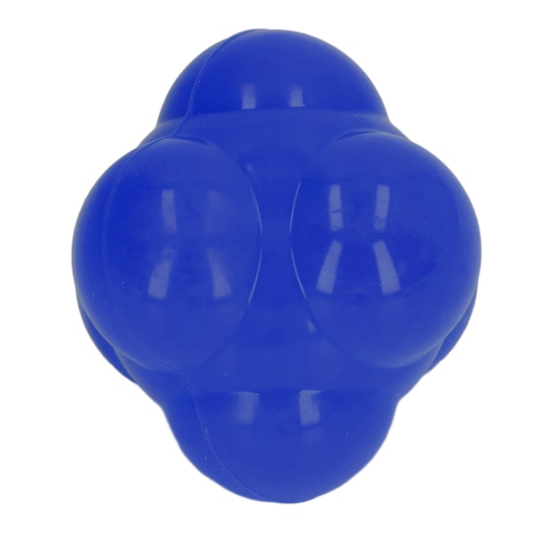Reaktionsboll i Gummi, Ljus Färg, Hexagon, Reaktionsboll för Träning, Förbättrar Hand-Öga-Koordination, Agility, Blå