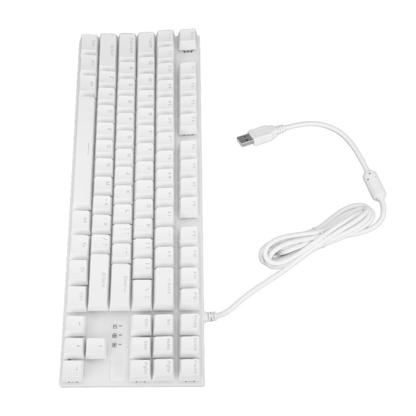 87 Nyckel Mekaniskt tangentbord Blå Switch Ergonomisk design Responsivt professionellt trådbundet speltangentbord för bärbar dator