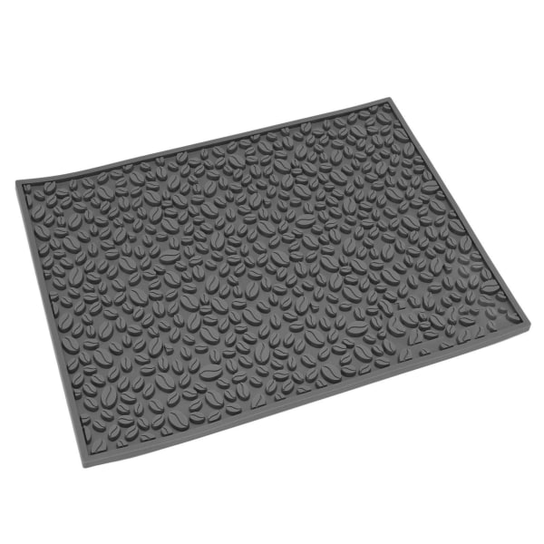 Halkskyddsunderlägg för kaffebönor Design Skrivbord Bar Disk PVC-underlägg för Vattenavrinning Filtrering Grå