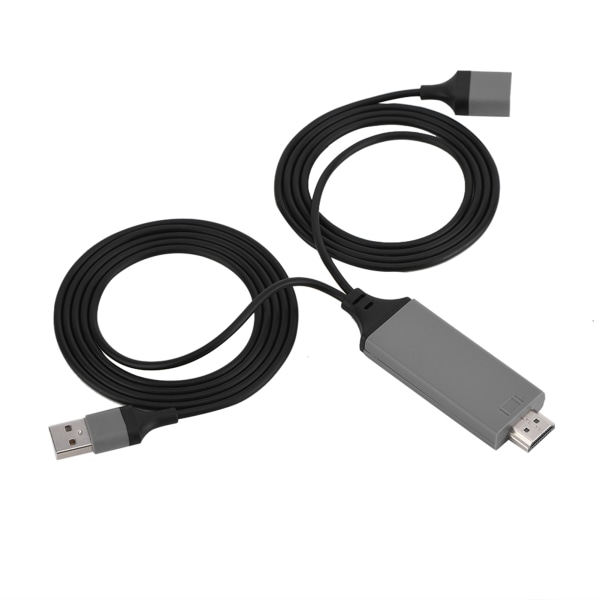 3 väriä puhelimesta HDMI-kaapeli IOS-liitäntään Digitaalinen AV-sovitin 1080P Plug Play IOS Android Black