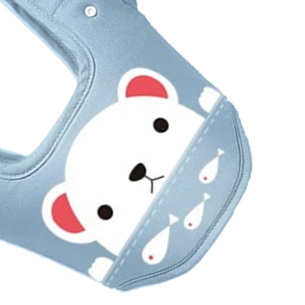 Toddler Walking Harness Mjuk Andningsbar Bomull Säker Spänne Väst Stil Toddler Walker för Hem Trädgård Utomhus Stjärna Blå