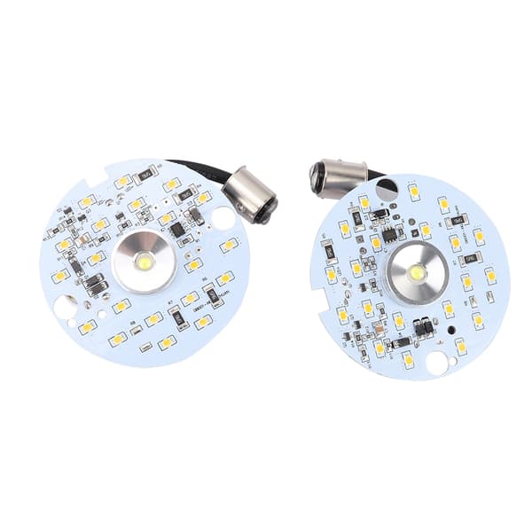 2 stk. ABS LED Motorsykkel Dagslys Blinklys Gul