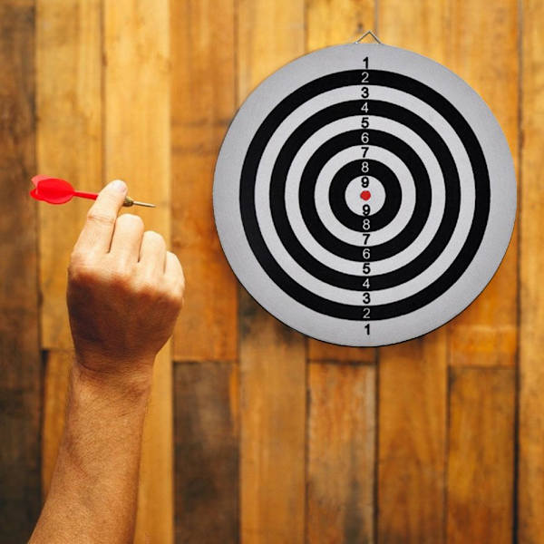To-sidet dartskive dartskive til voksne To sider flocking dartskive dartskive tilbehør