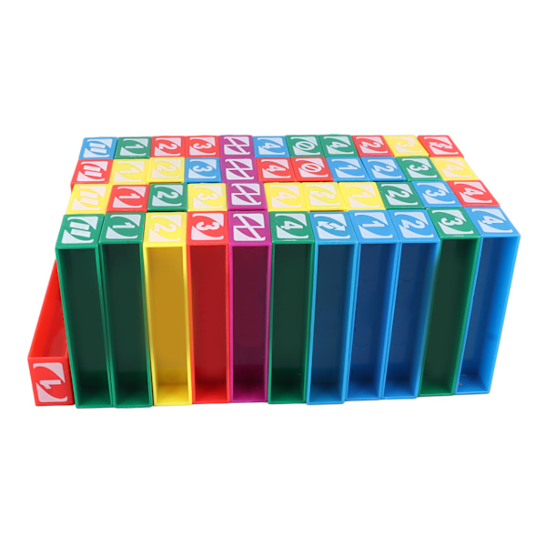 45 kpl Tumbling Blocks - Muoviset, Kestävät, Vakaat, Moniväriset, Rakennuspelit Lapsille