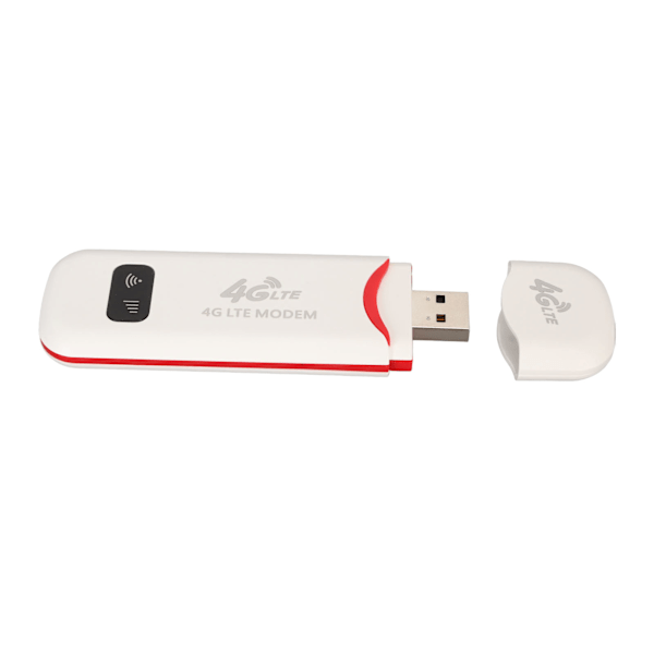 4G Mobil WiFi SIM-kort Slot 300Mbps Låsning Pocket Hotspot Enhed Trådløs Netværk Router Hvid
