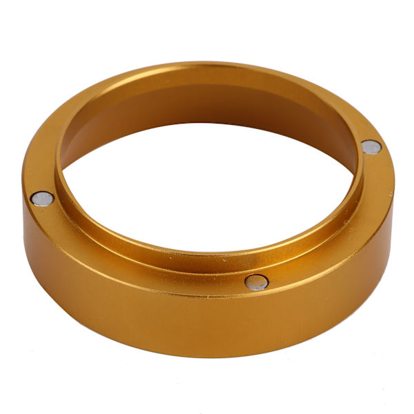 Aluminium Kaffe Doseringsring Doserings Funnel med Magnetisk Ersättning för Kaffemaskin Guld 51MM