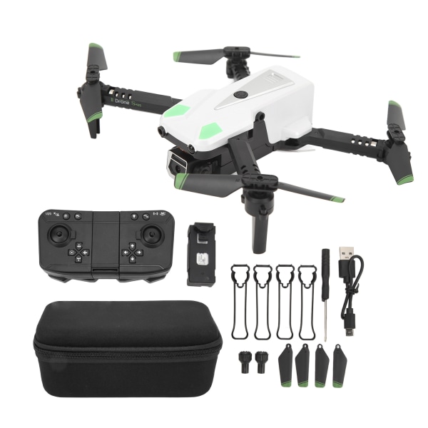 S125 Mini RC sammenleggbar drone 4-sidig hindring unngåelse Fjernkontroll Fly optisk strømning fast høyde 4-akset fly med 4K HD dobbeltkamera